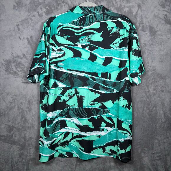 Nike Liverpool FC Dri-FIT UV Button Up Shirt Men’s XL Green Abstract Print - Picture 2 of 5